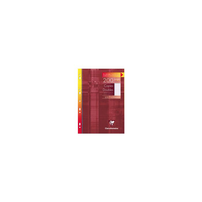 Clairefontaine Copies doubles perforées, A4, 5x5, avec marge