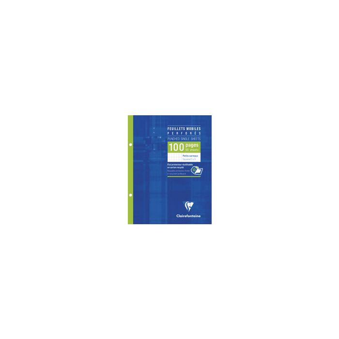 Clairefontaine Feuillets mobiles perforés, 170 x 220 mm