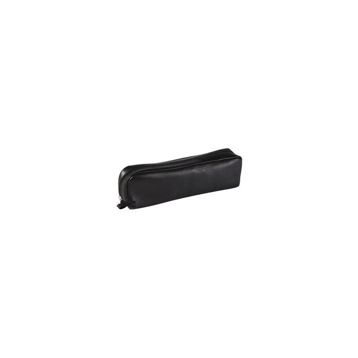 Clairefontaine Trousse rectangulaire, cuir noir