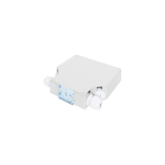 DIGITUS Boîte d'épissure pour rails DIN, pour 8 LC/DX, gris