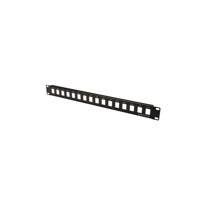 DIGITUS Boîtier vide pour panneaux de brassage 19",16 ports