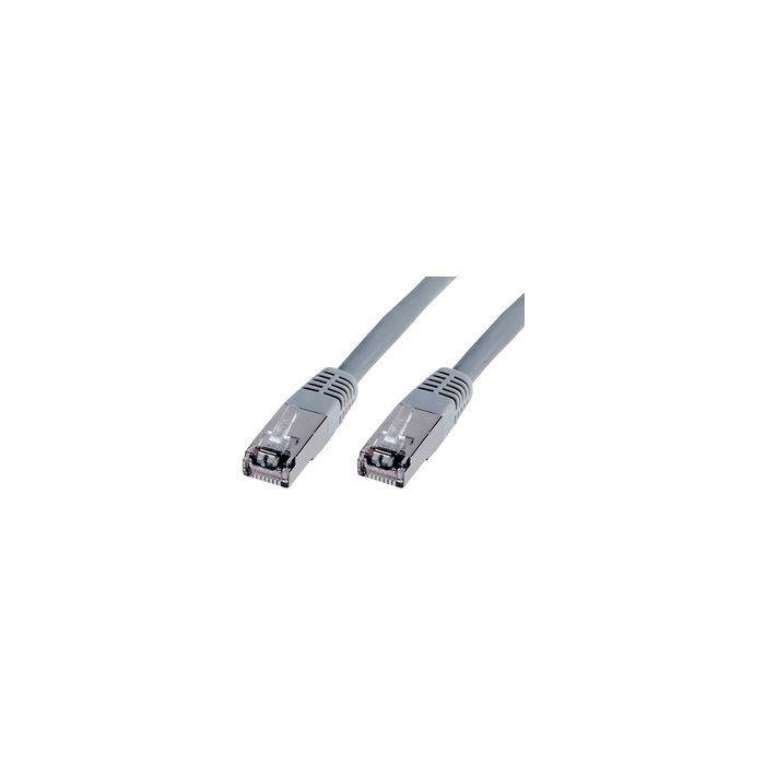 DIGITUS Câble Patch SF/UTP Cross-Over, Cat.5e, 2,0 m, gris