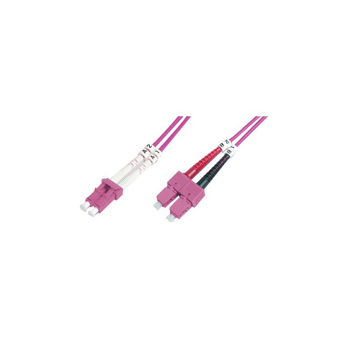 DIGITUS Câble Patch à fibres optiques, LC-Duplex - SC-Duplex
