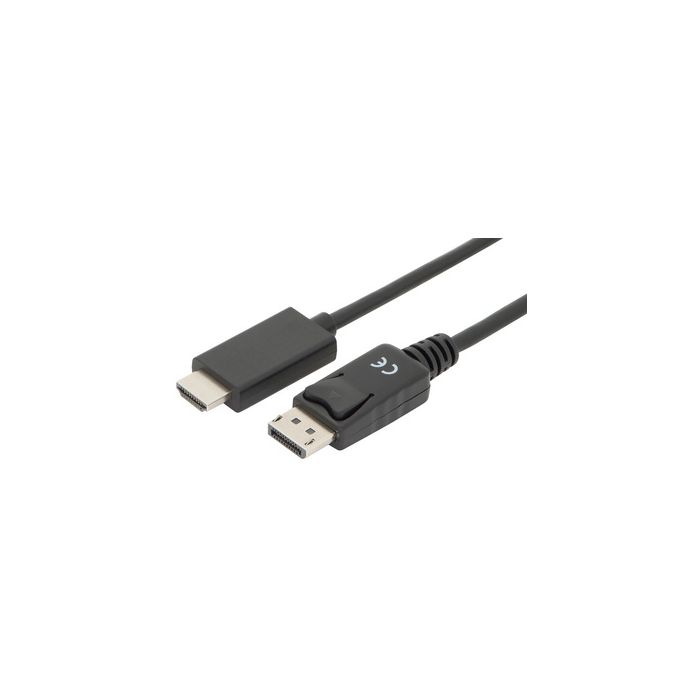 DIGITUS Câble d'adaptateur DisplayPort 1.2, DP - HDMI-A, 2 m