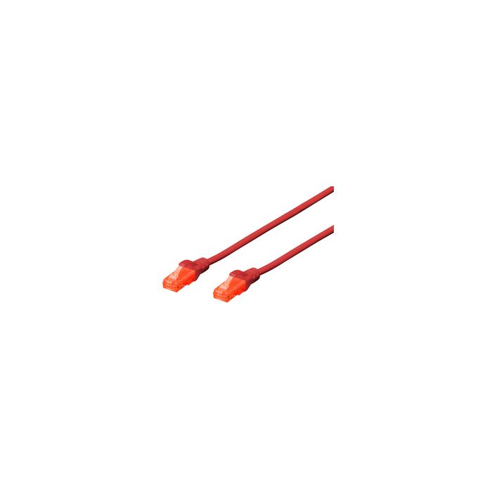 DIGITUS Câble de brassage, Cat. 6, U/UTP, 5,0 m, blanc