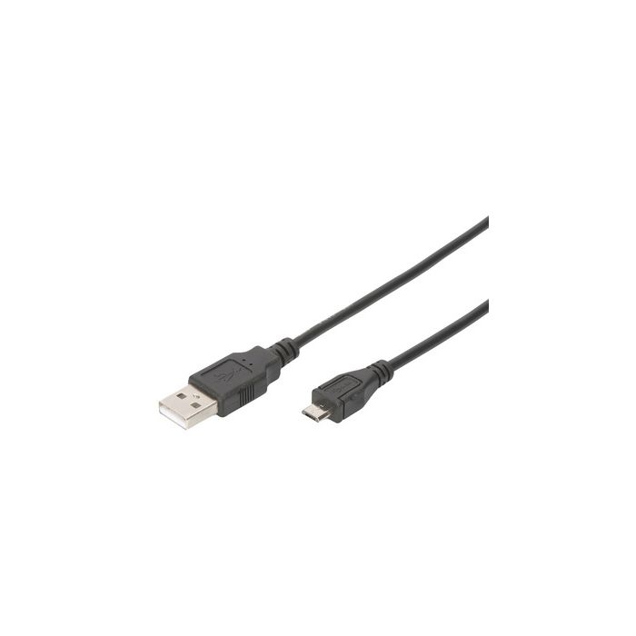 DIGITUS Câble de connexion USB 2.0, USB-A-micro USB-B, 1,8 m