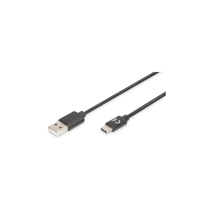 DIGITUS Câble de connexion USB 2.0, USB-C - USB-A, 1,0 m