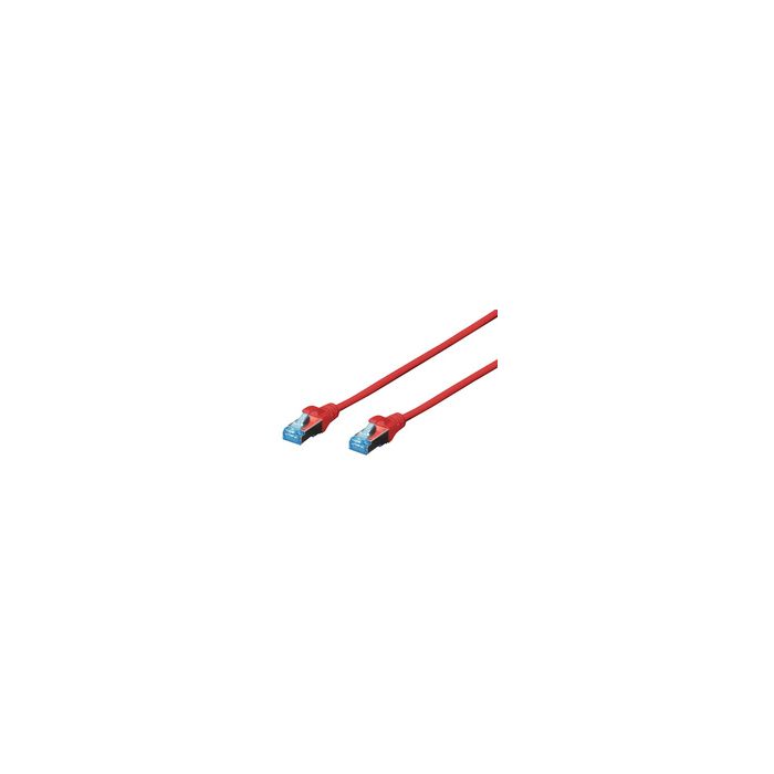 DIGITUS Câble patch Cat. 5e, SF/UTP, 2,0 m, rouge