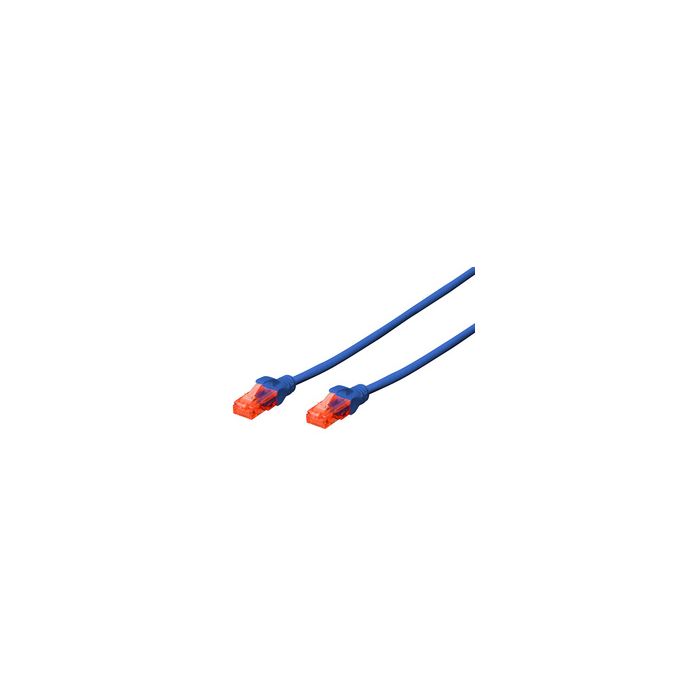 DIGITUS Câble patch, Cat. 6, U/UTP, 2,0 m, bleu