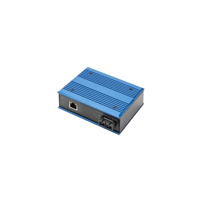 DIGITUS Convertisseur média industriel Gigabit RJ45, 20 km