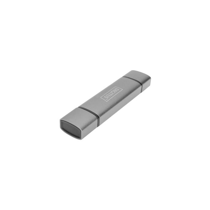 DIGITUS Hub à double lecteur de carte USB-C / USB3.0, OTG