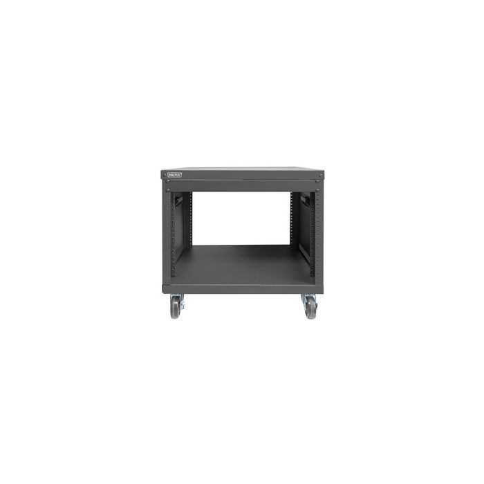 DIGITUS Monture universelle 19", avec roulettes, 8 U, noir