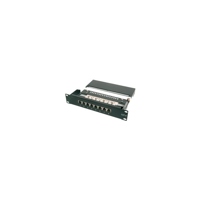 DIGITUS Panneau de brassage 10" cat.6, classe E, 8 x RJ45,