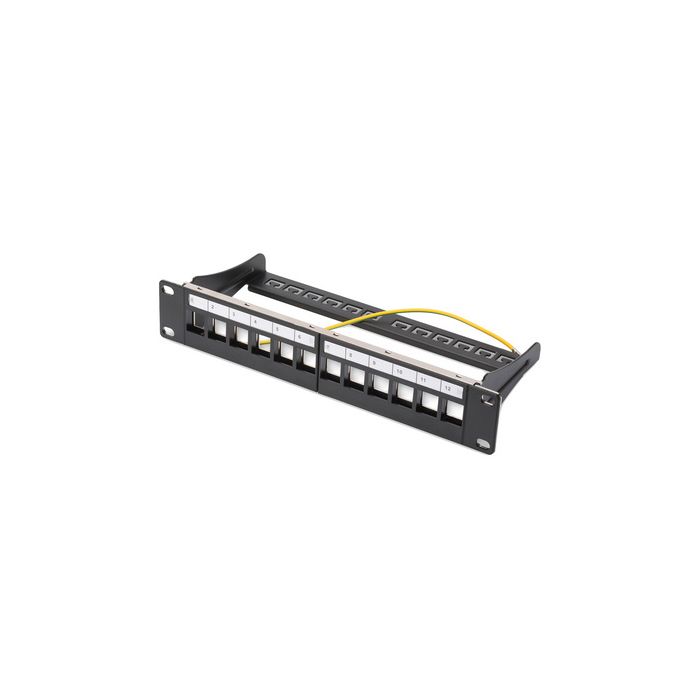 DIGITUS Panneau de brassage 10" pour modules Keystone,