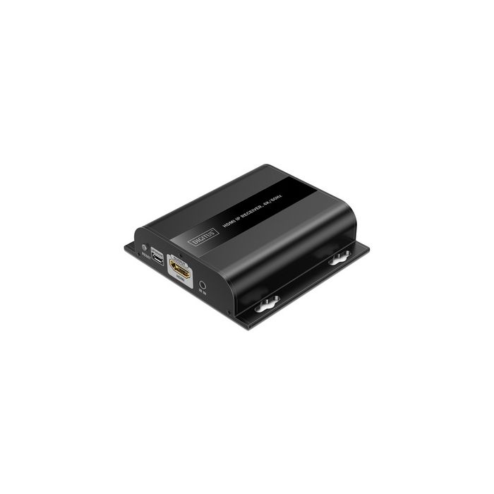 DIGITUS Récepteur IP HDMI 4K, 4K/60Hz, 120/200 m