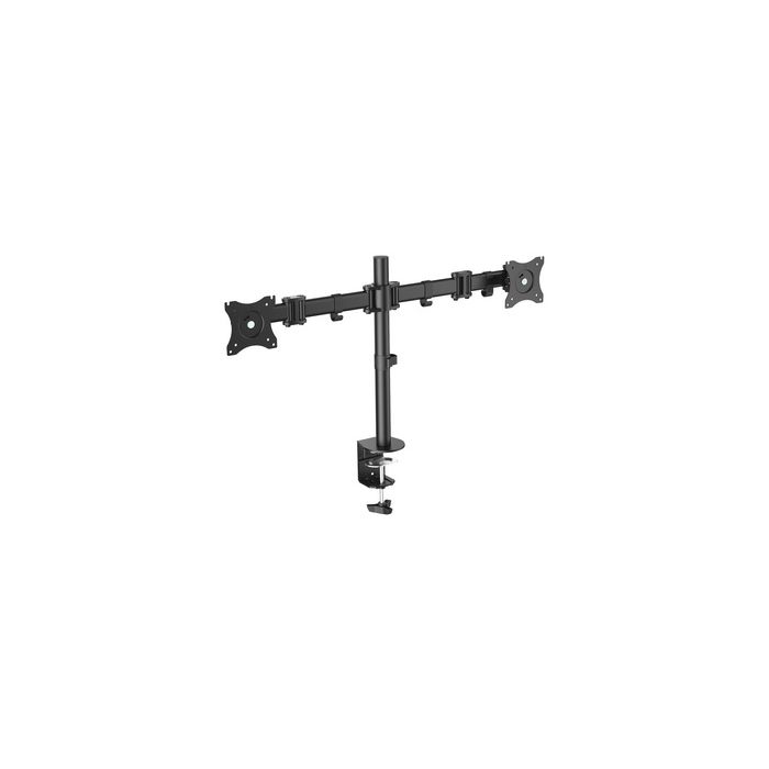 DIGITUS Support double écran universel, fixation par serrage