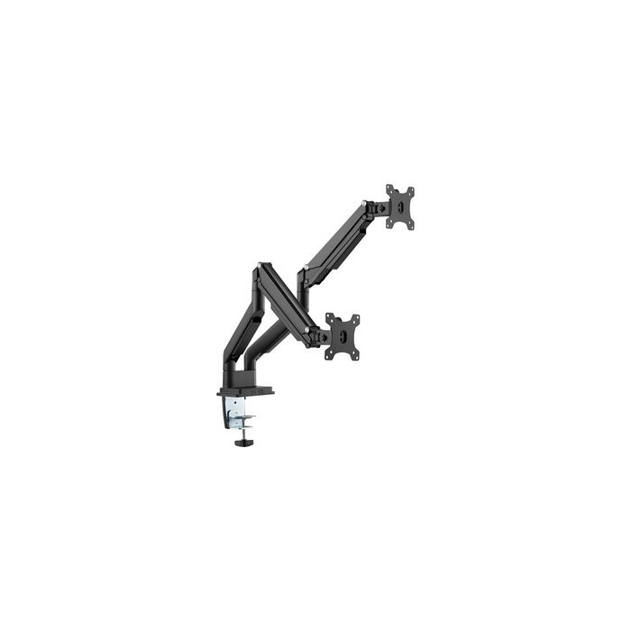 DIGITUS Support double écran universel, fixation par serrage