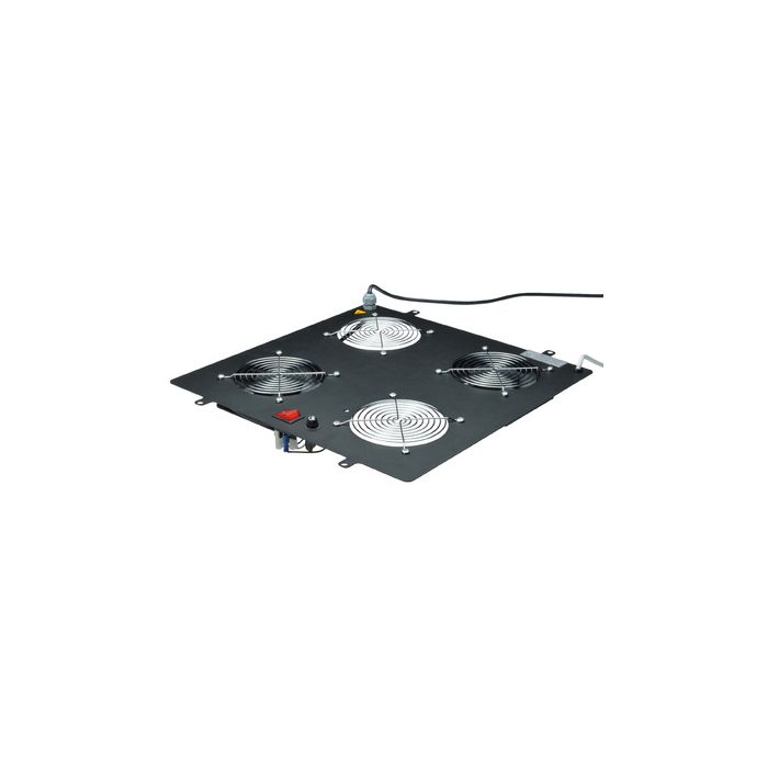 DIGITUS unité de ventilation de toit, 2 ventilateurs, noir