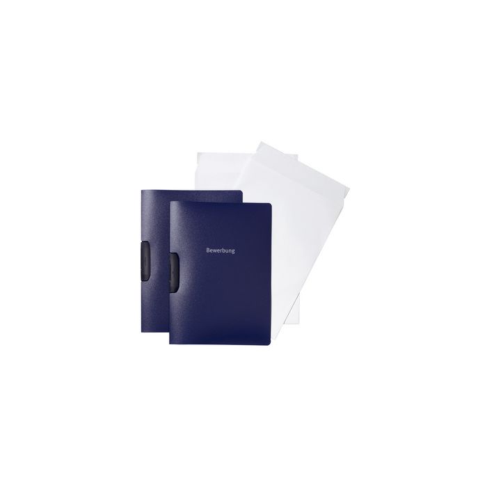 DURABLE Bewerbungs-Set DURASWING JOB, DIN A4, blau
