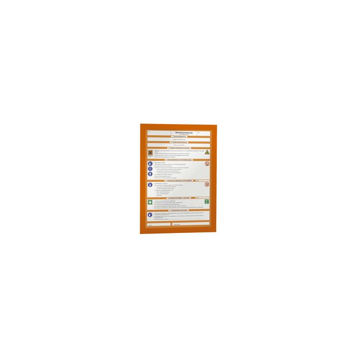 DURABLE Cadre d'affichage magnétique DURAFRAME, A4, orange