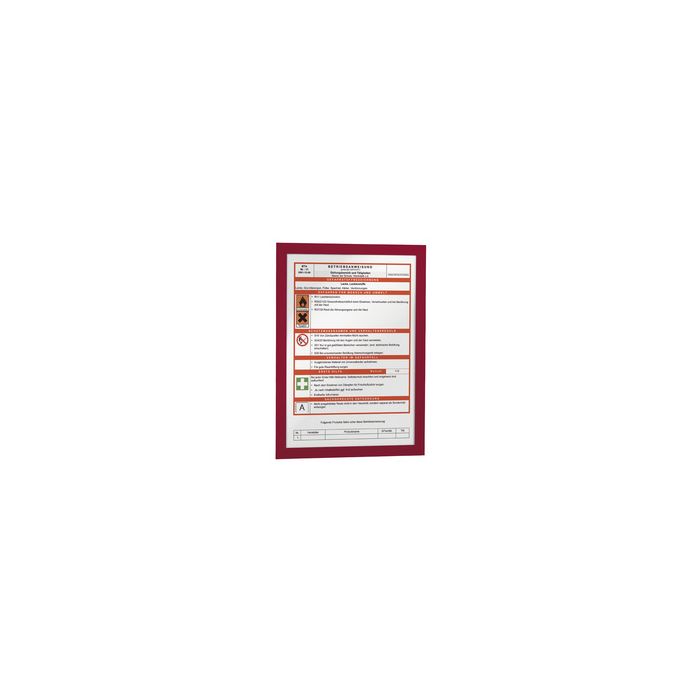 DURABLE Cadre d'affichage magnétique DURAFRAME, A4, rouge