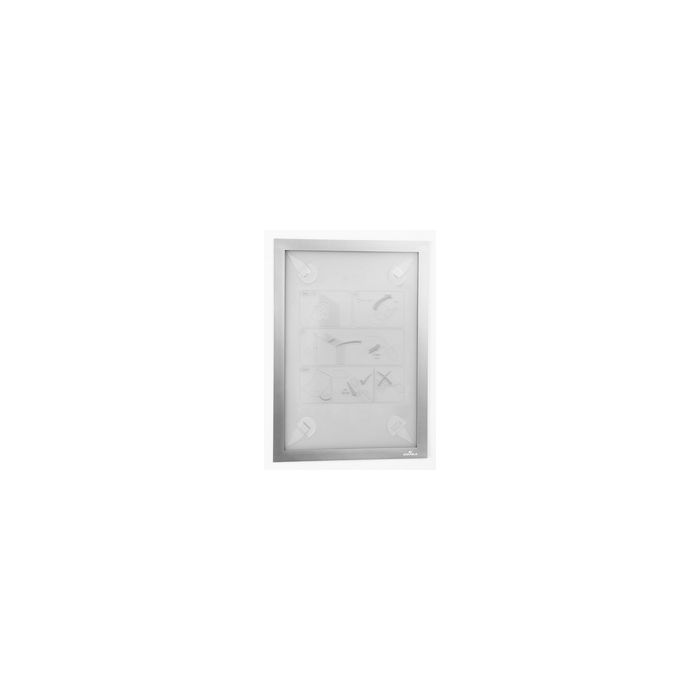DURABLE Cadre magnétique DURAFRAME WALLPAPER, A4, argent