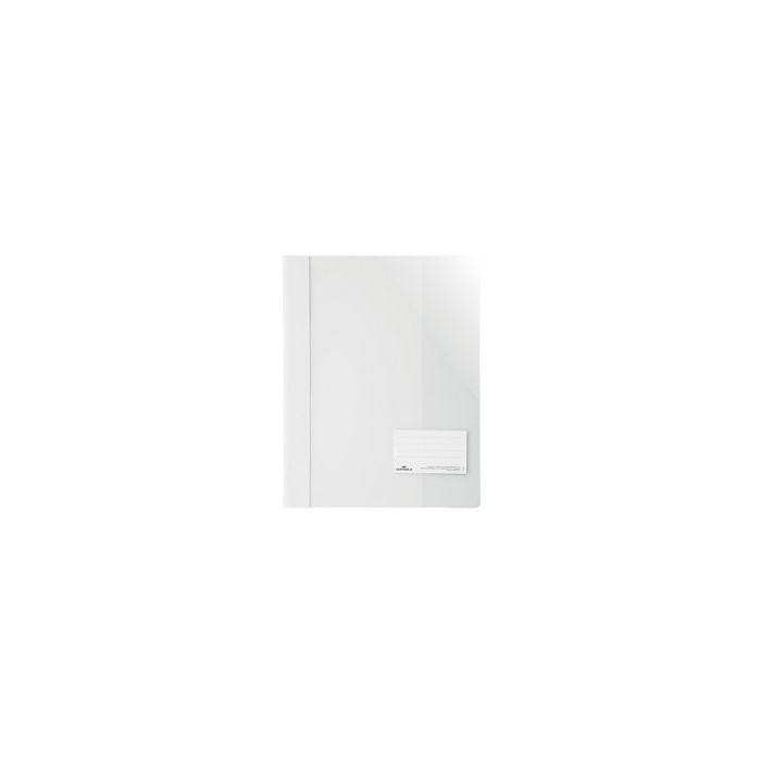 DURABLE Chemise à lamelle extra large, A4+, PVC, blanc