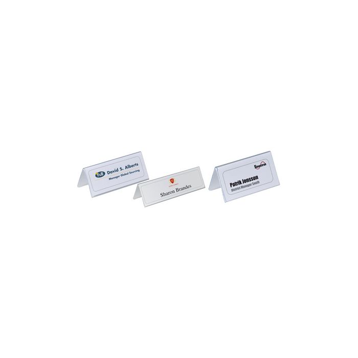 DURABLE Chevalet porte-nom, forme de toit, en carton solide