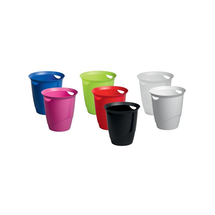 DURABLE Corbeille à papier TREND, 16 litres, rond, bleu