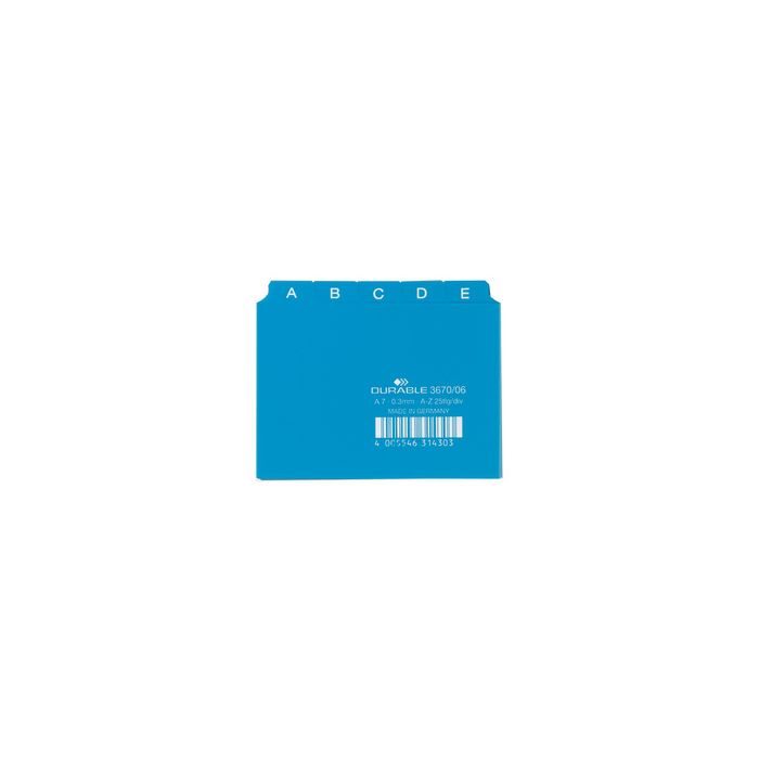DURABLE Index alphabétique A - Z, PP, format A7 paysage