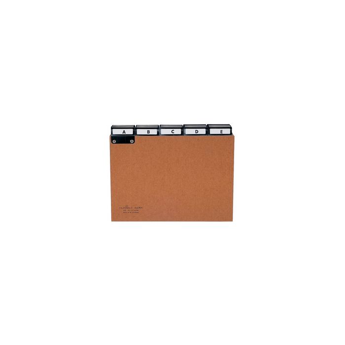 DURABLE Karteiregister A - Z, Pressspan, DIN A4 quer, braun