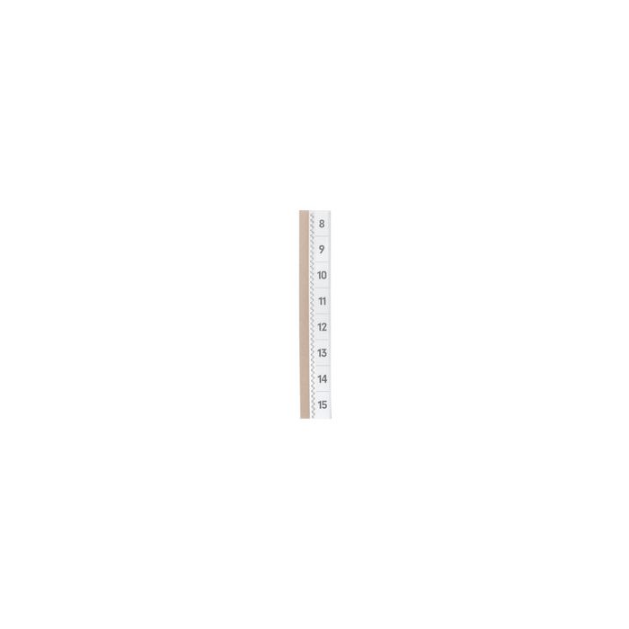 DURABLE Onglet autocollant TABFIX, 3 lignes, transparent