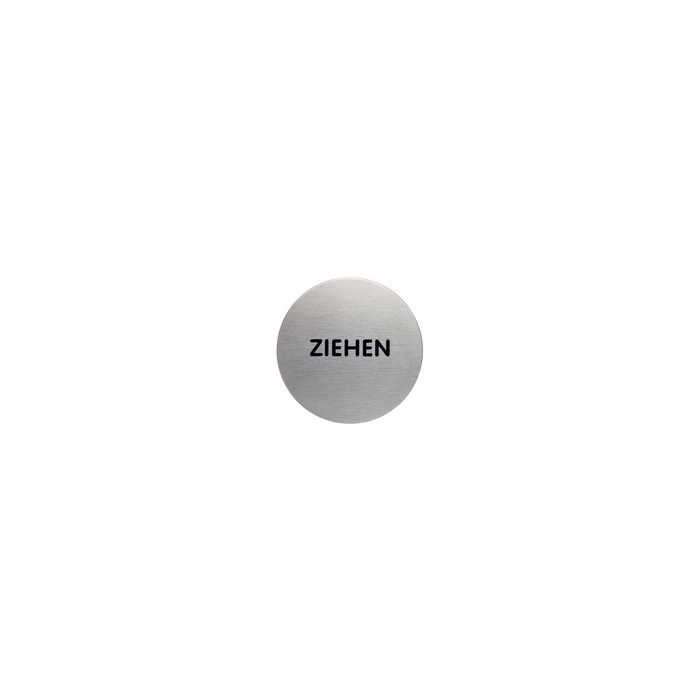 DURABLE Piktogramm "Ziehen", Durchmesser: 65 mm, silber