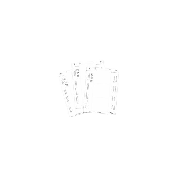 DURABLE Planche d'impression pour badges, 30 x 60 mm, blanc