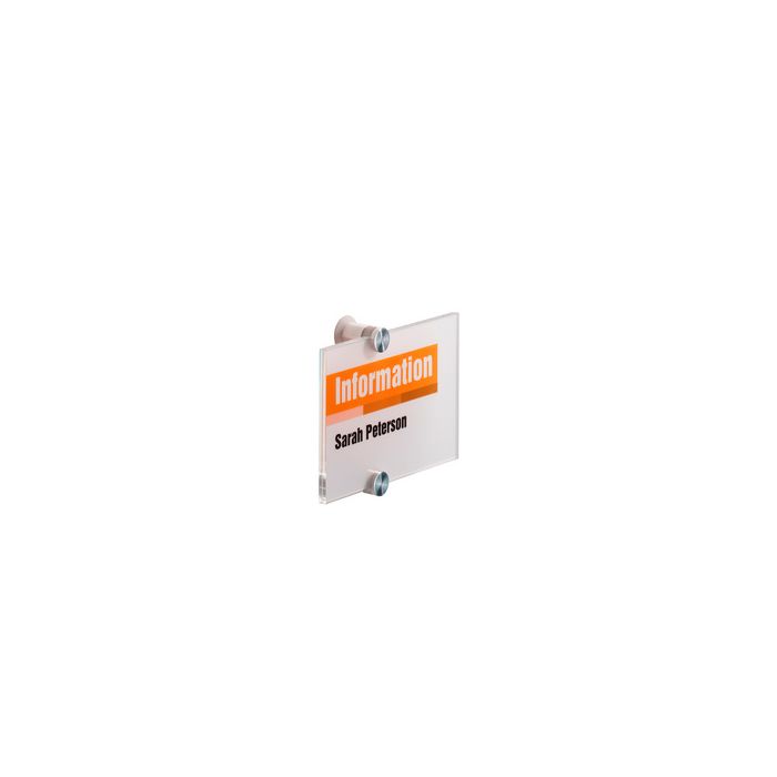 DURABLE Plaque de porte CRYSTAL SIGN, (L)148 x (H)148 mm
