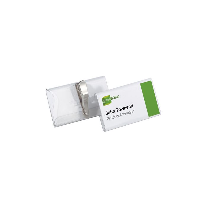 DURABLE Porte-badge, avec pince crocodile, 90 x 54 mm