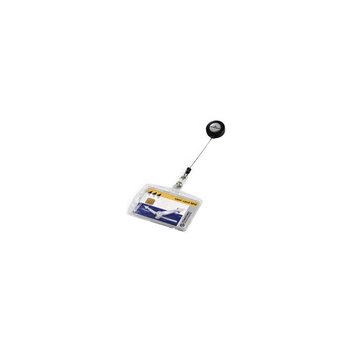 DURABLE Porte-badge, rigide, avec porte-carte, 85 x 54 mm