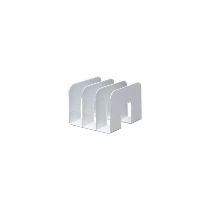 DURABLE Porte-revues TREND, plastique,3 compartiments, blanc