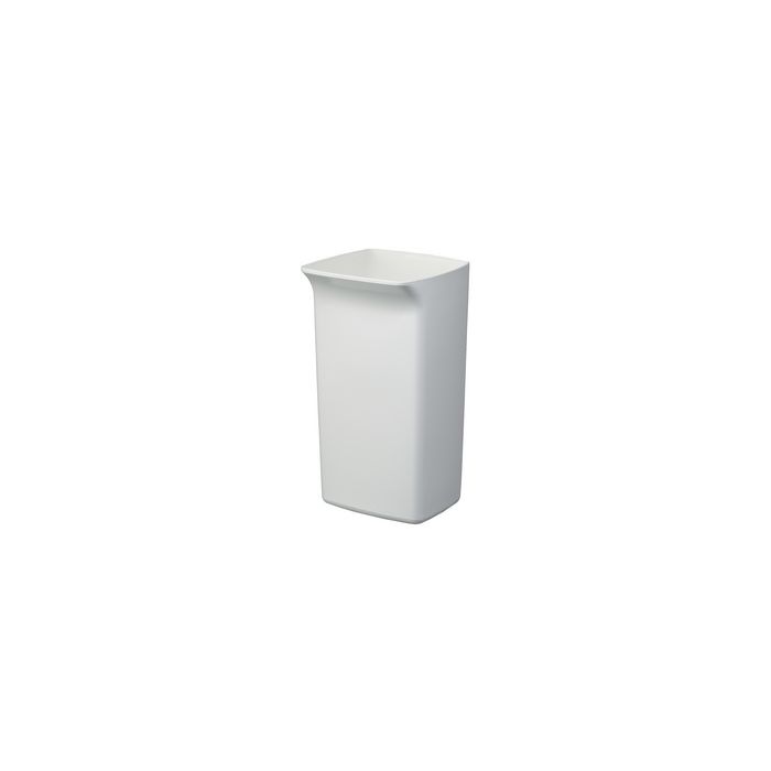 DURABLE Poubelle DURABIN SQUARE 40, forme carrée, blanc