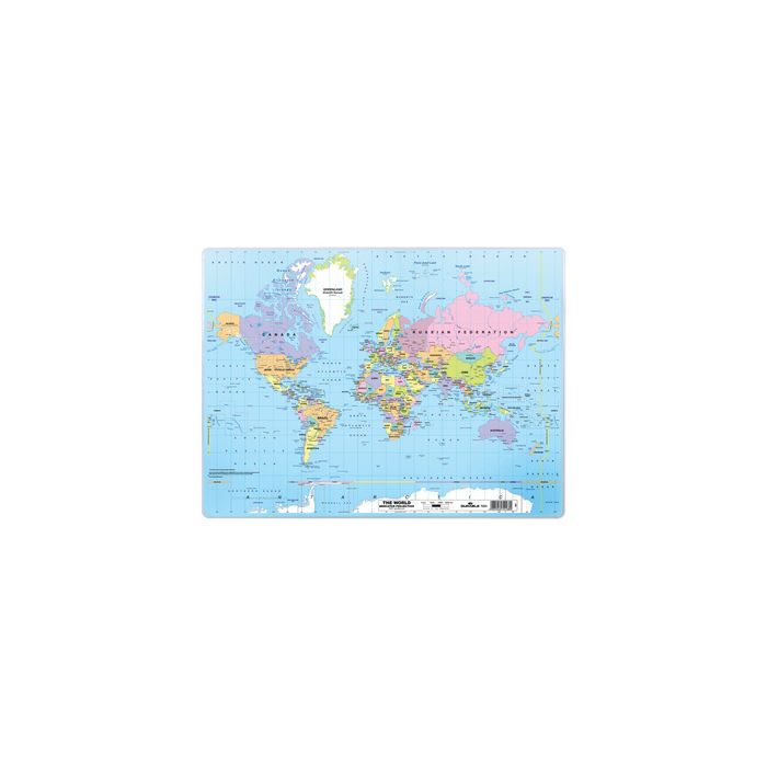 DURABLE Sous-main "Mappemonde", 500 x 380 mm, PP