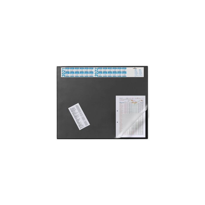 DURABLE Sous-main avec calendrier annuel, bleu foncé