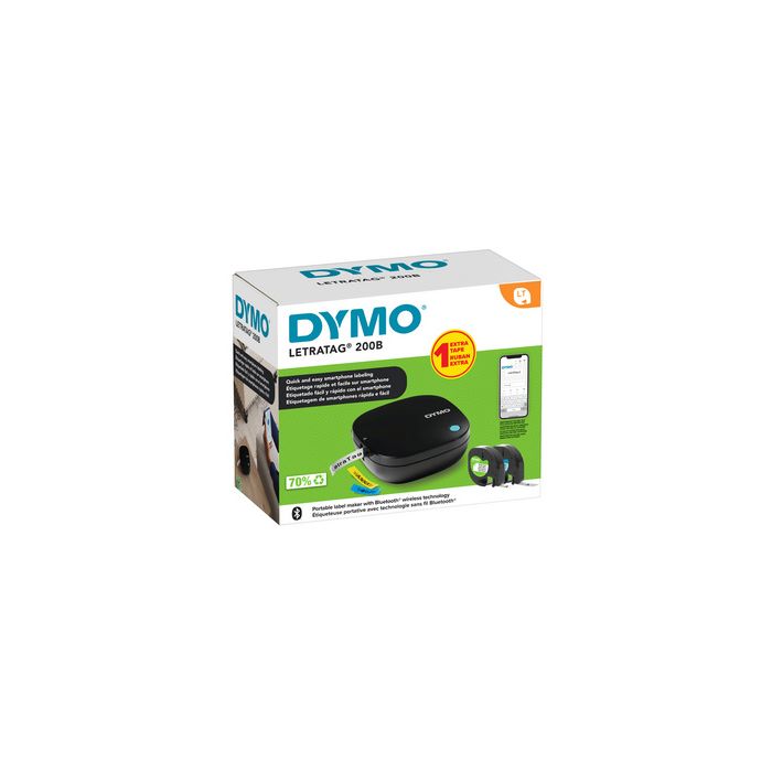 DYMO Etiqueteuse Bluetooth "LetraTag LT 200B", pack promo