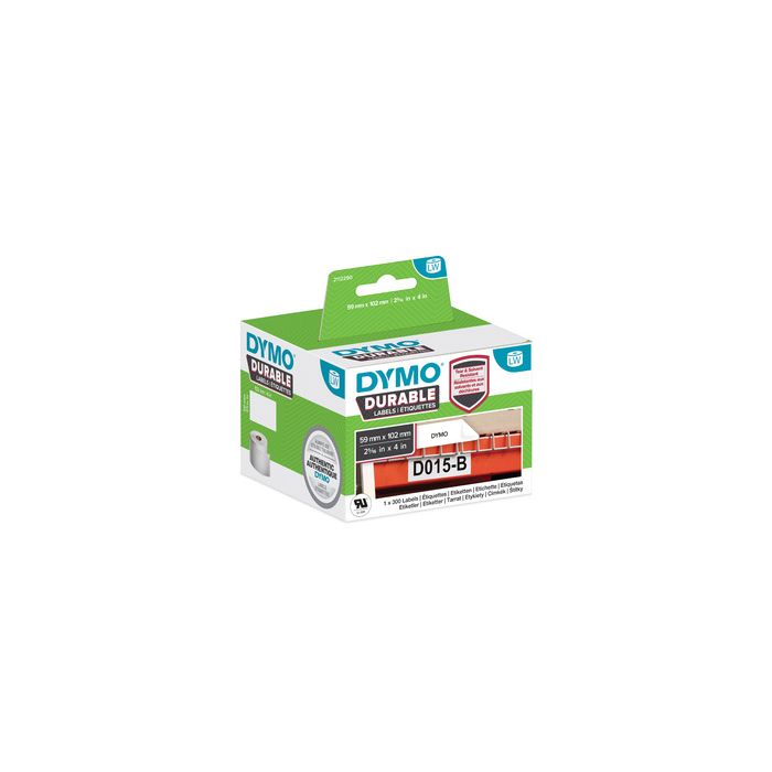 DYMO Etiquette pré-dimensionnée résistante, 25 x 89 mm