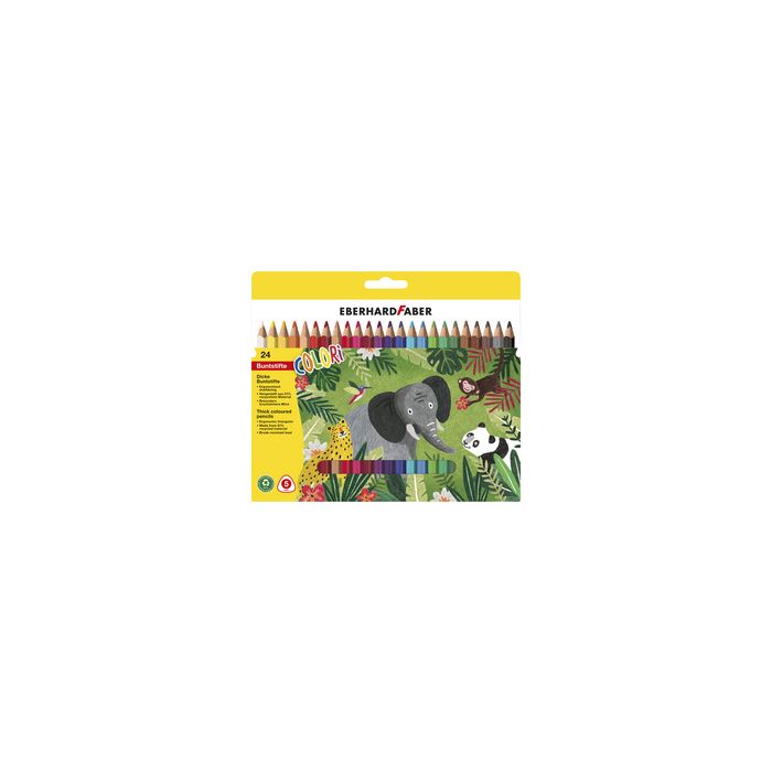 EBERHARD FABER Crayon de couleur COLORI Jumbo, étui de 24