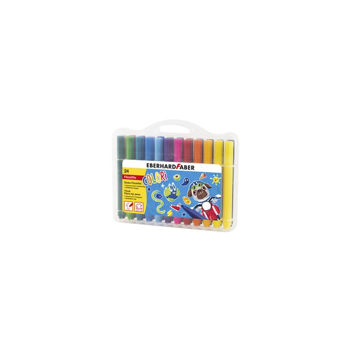 EBERHARD FABER Feutre large COLORI, étui de 24