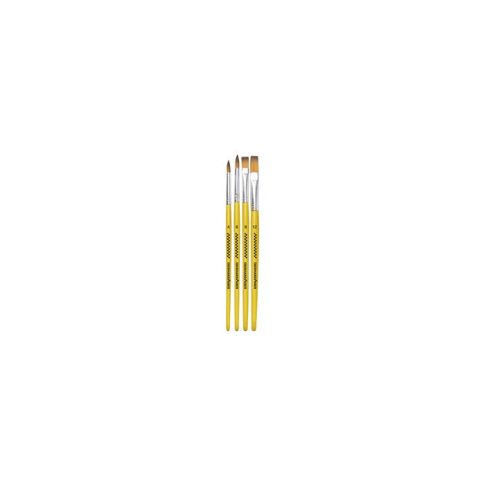 EBERHARD FABER Set de pinceaux synthétiques WINNER, 4 pièces