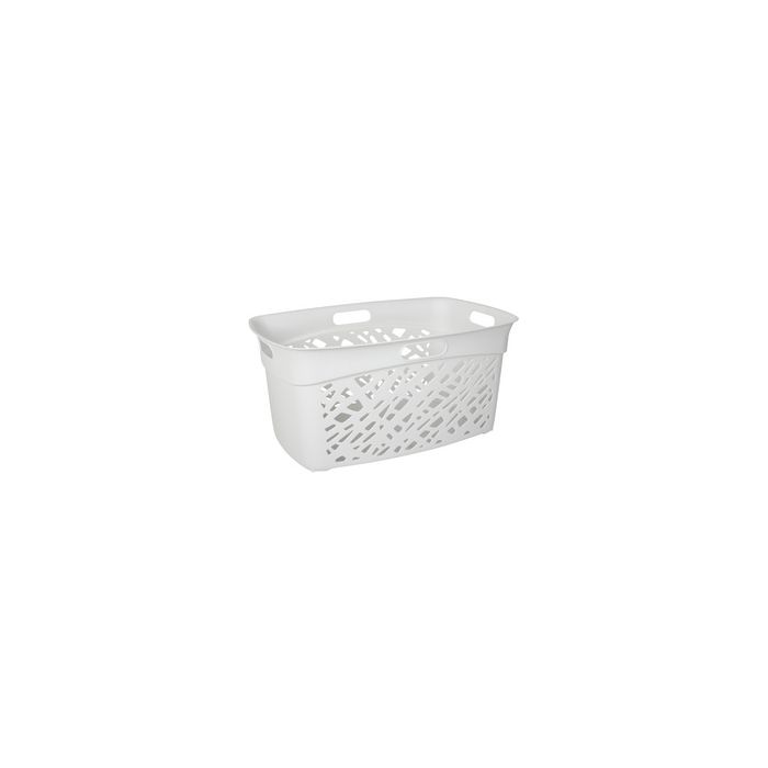 EDA Corbeille à linge ALMERIA, 45 litres, PP, blanc