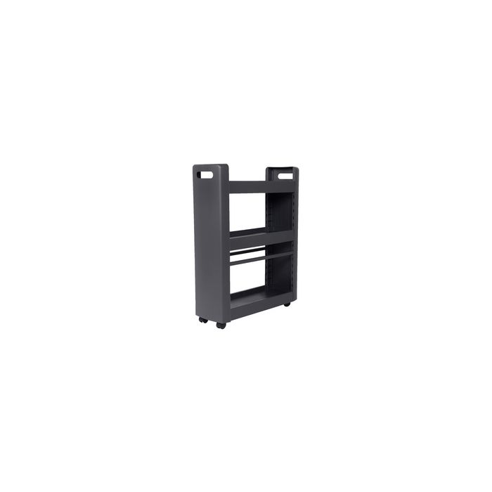 EDA Desserte mobile MOBILO, 3 tablettes, PP, anthracite