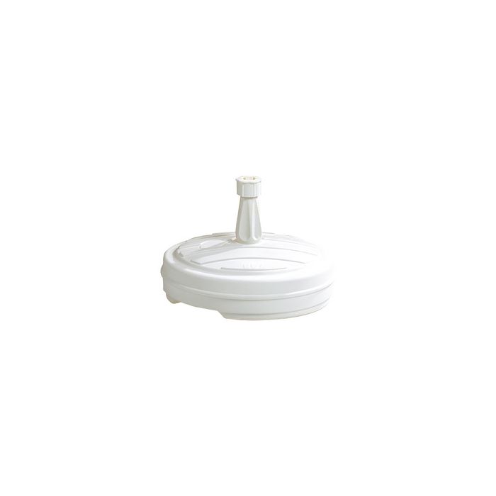 EDA Pied de parasol, plastique, rond, 430 mm, blanc