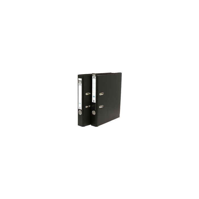 ELBA Classeur rado brillant, 50 mm, pack de 5, noir